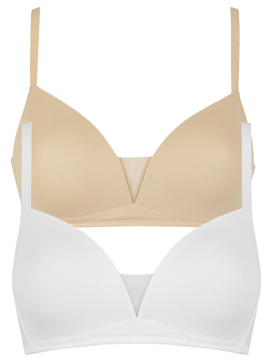 

Бюстгальтер без косточек Nina von C. 2er Pack Schalen BH ohne Bügel, цвет Weiss nude