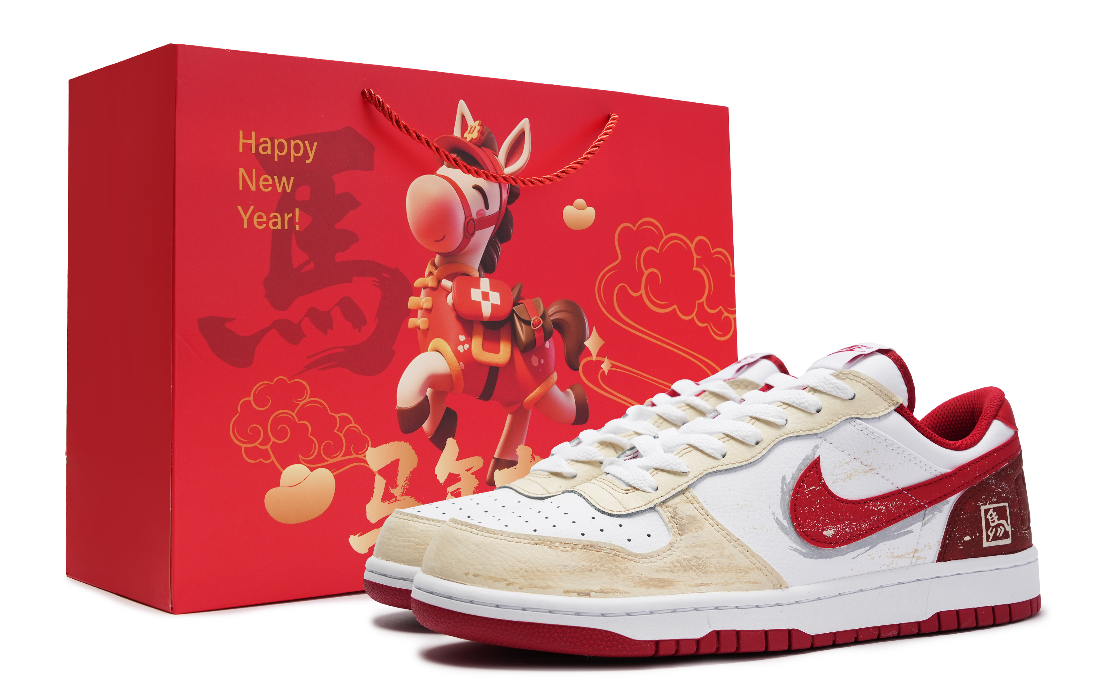 

Nike Кроссовки для скейтбординга Big Abrasion Resistant Breathable низкие унисекс красные