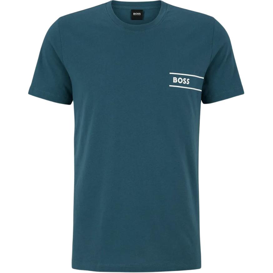 

HUGO BOSS Футболка мужская сине-зеленая, Зеленый, HUGO BOSS Футболка мужская сине-зеленая