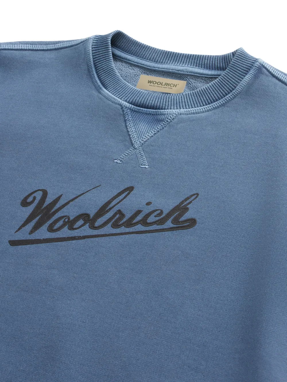 Толстовка с круглым вырезом Woolrich, синий — фото 3