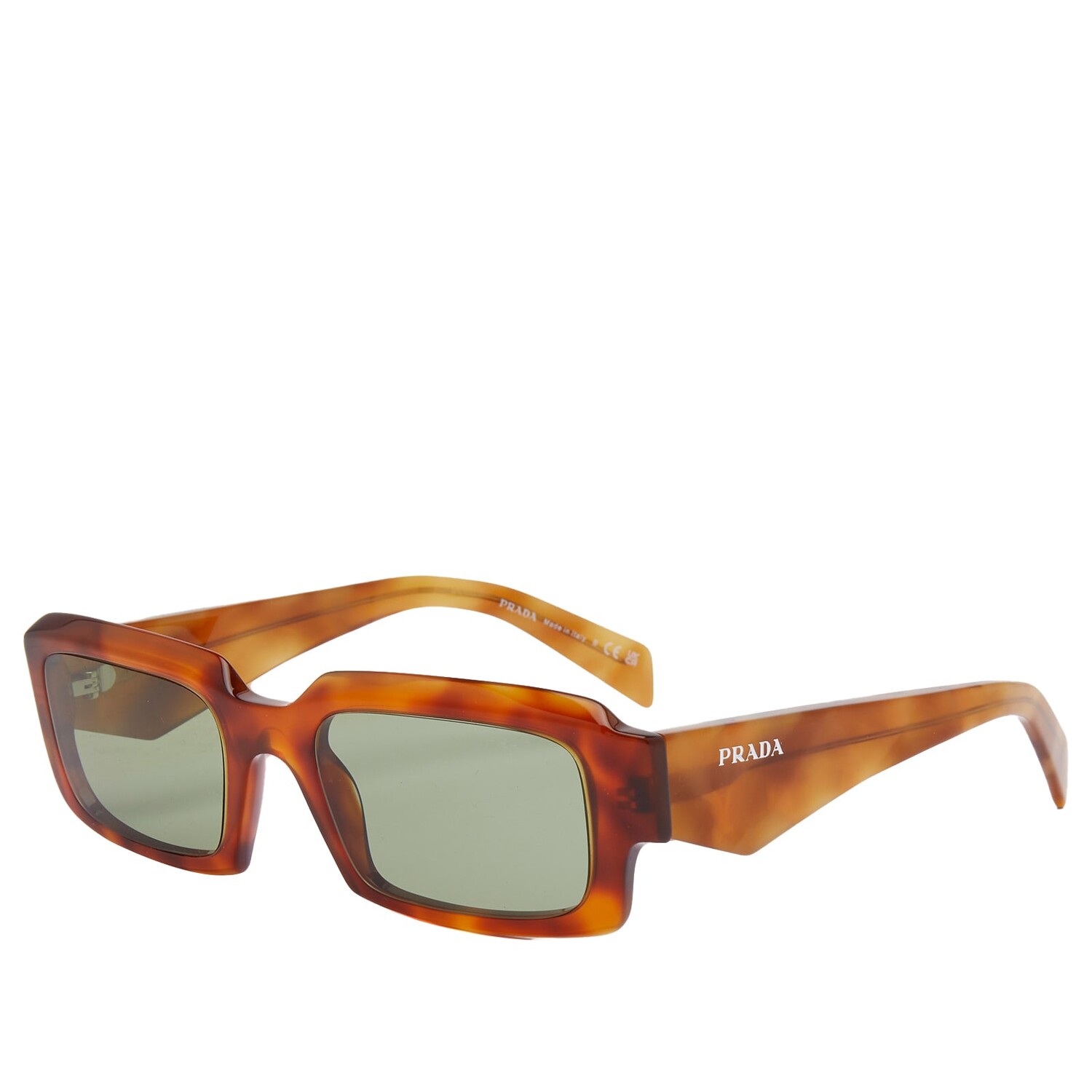 

Солнцезащитные очки Prada Eyewear 27Zs Sunglasses, цвет Cognac Tortoise & Green