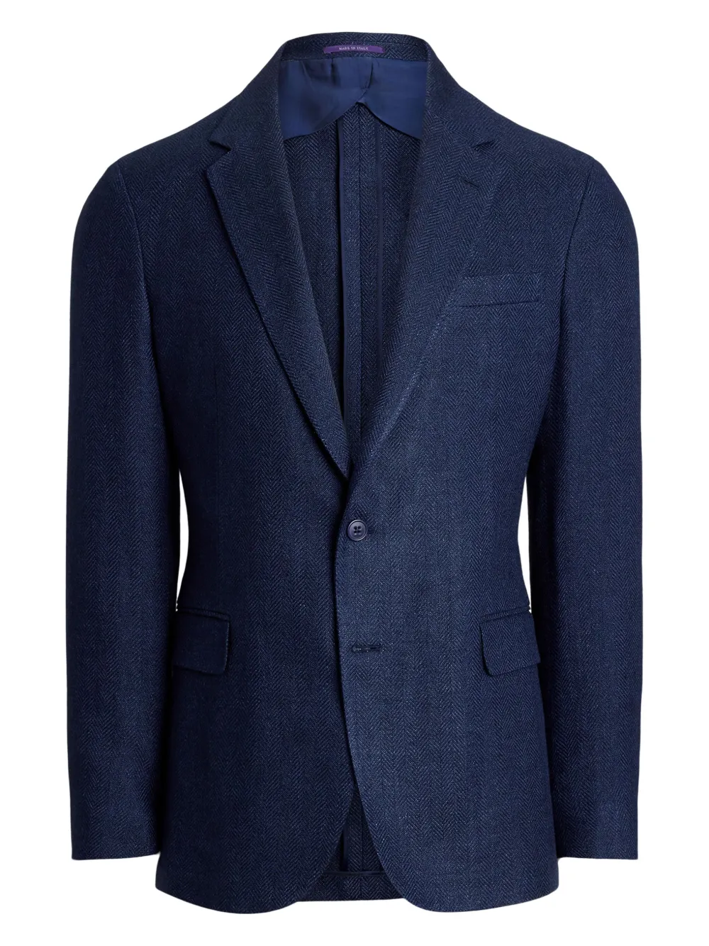 

Пиджак с узором в елочку Ralph Lauren Purple Label, синий