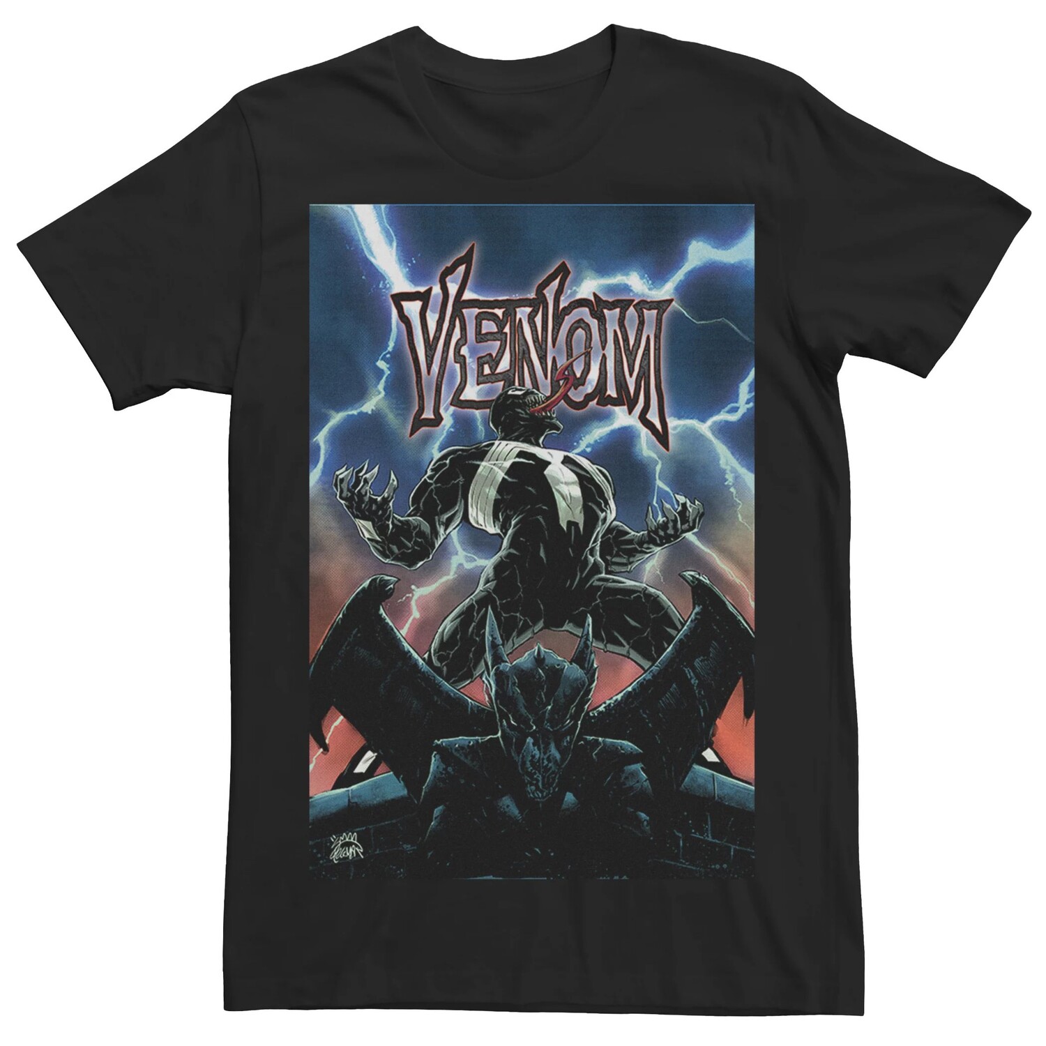 

Мужская футболка с рисунком Marvel Venom Licensed Character, Черный, Мужская футболка с рисунком Marvel Venom Licensed Character