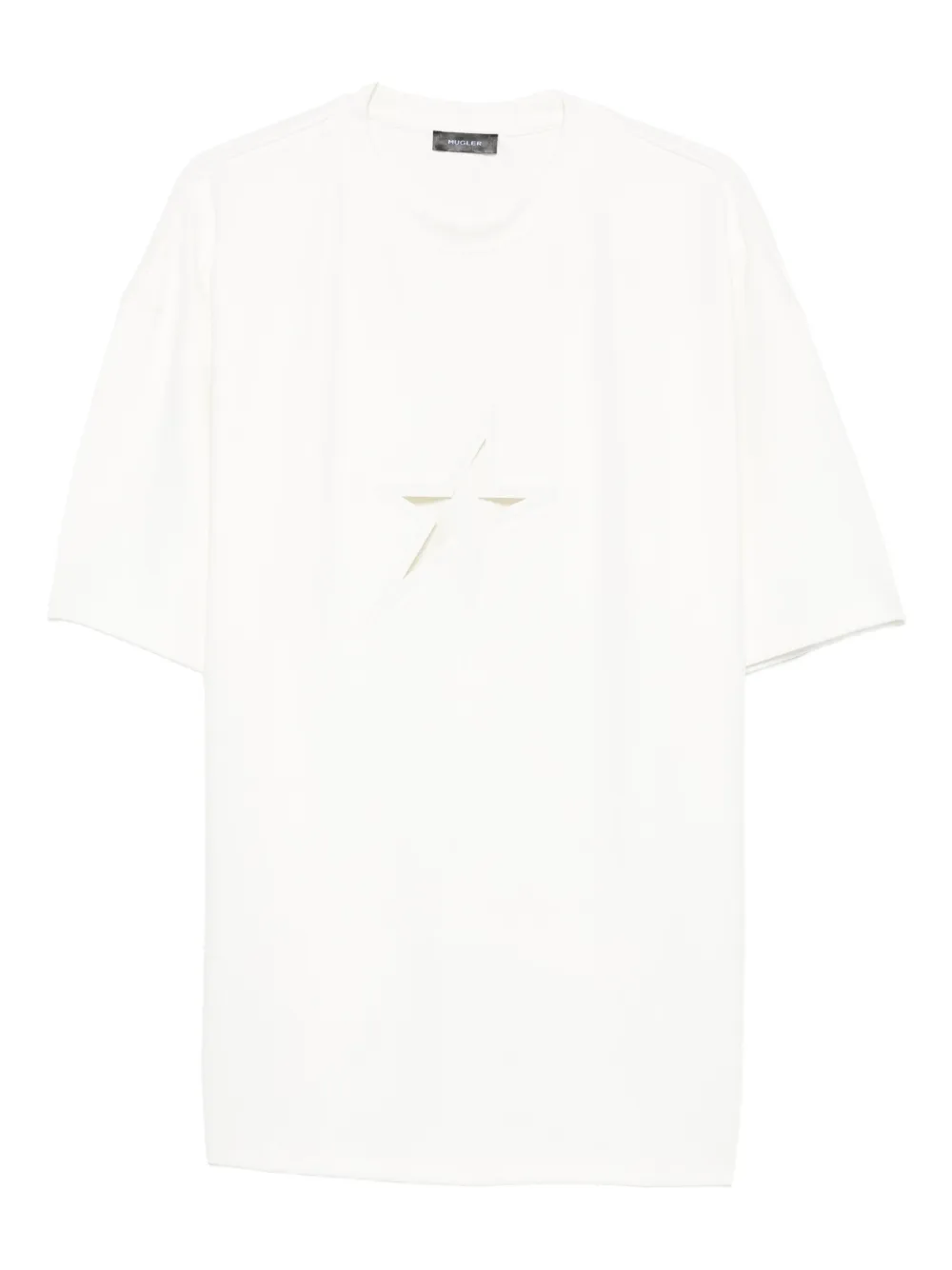 

Футболка с вырезами Mugler, белый