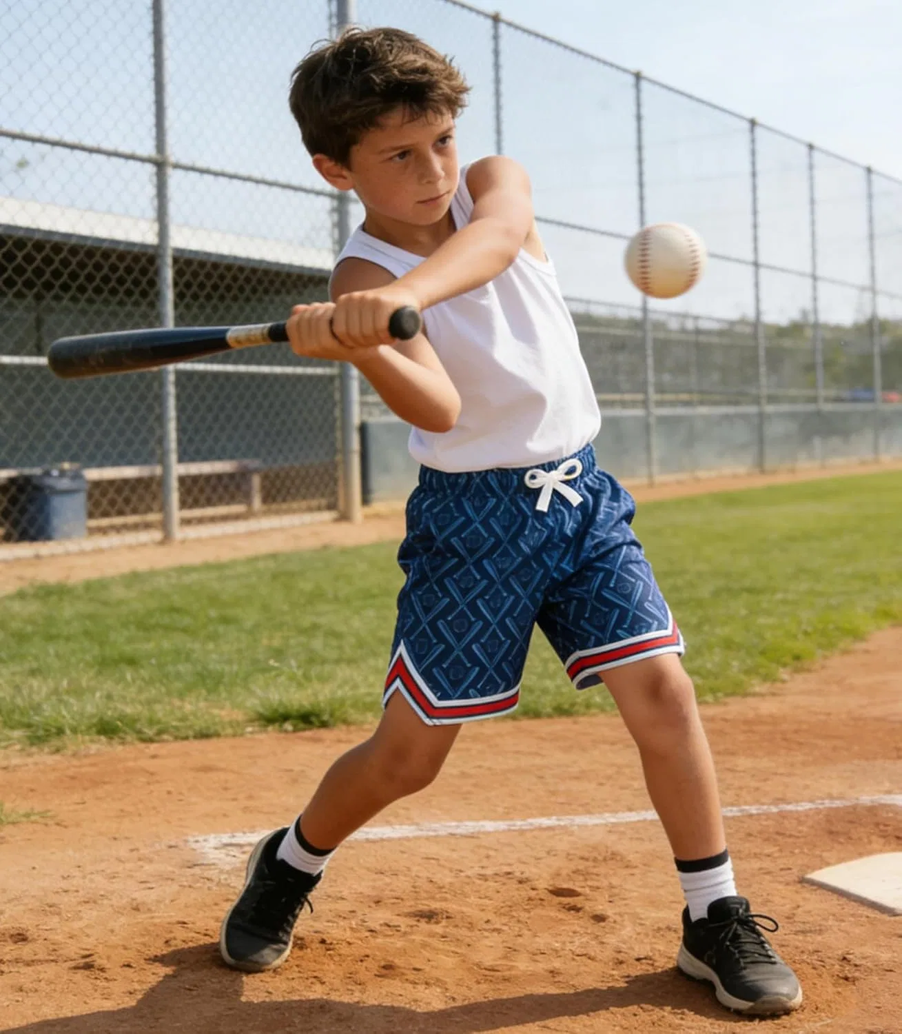 Шорты для мальчиков Cozople Athletic Shorts, Baseball Geometry — фото 4
