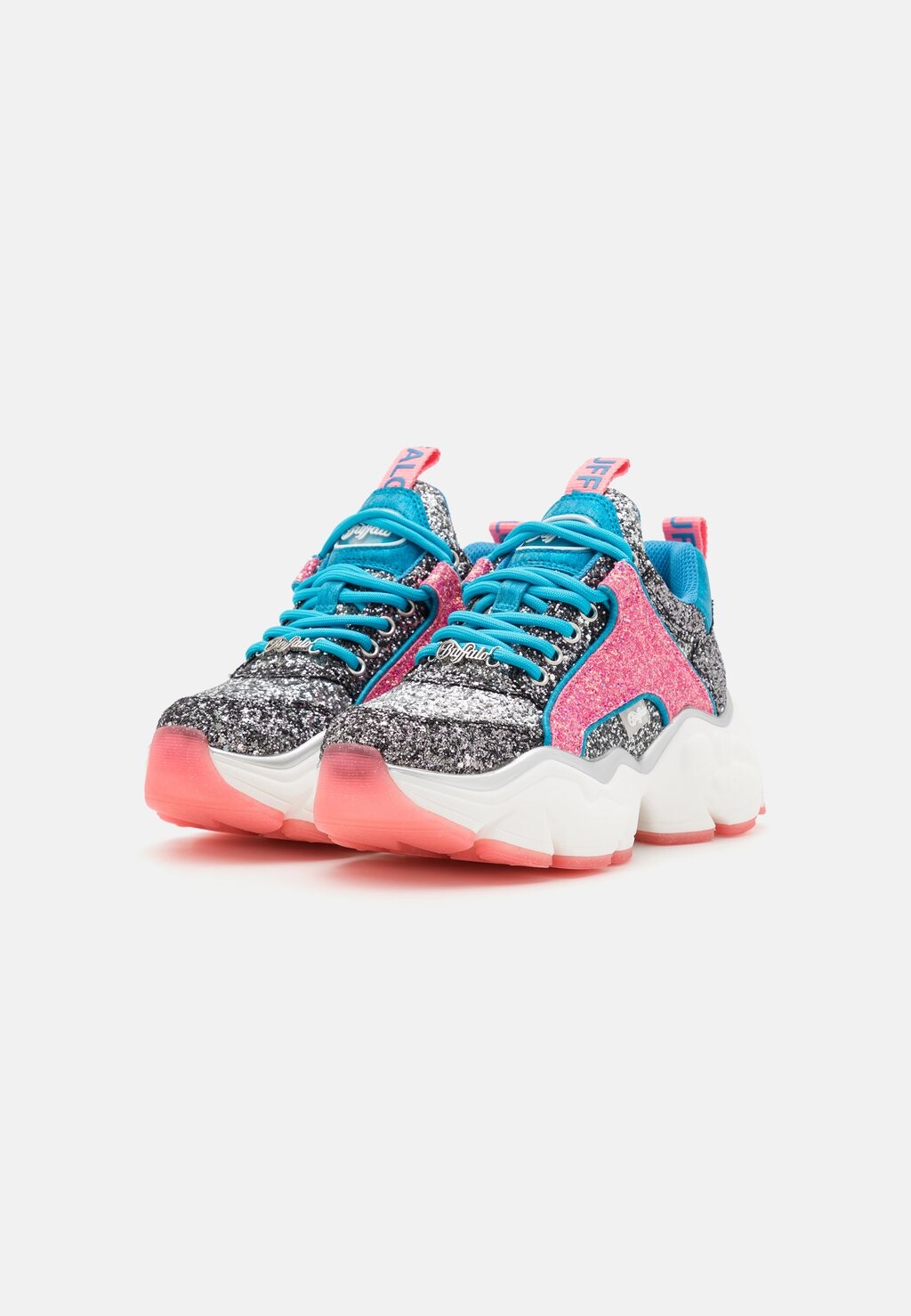 Кроссовки низкие BINARY GLAM Buffalo, цвет pink/silver/multi-coloured — фото 2