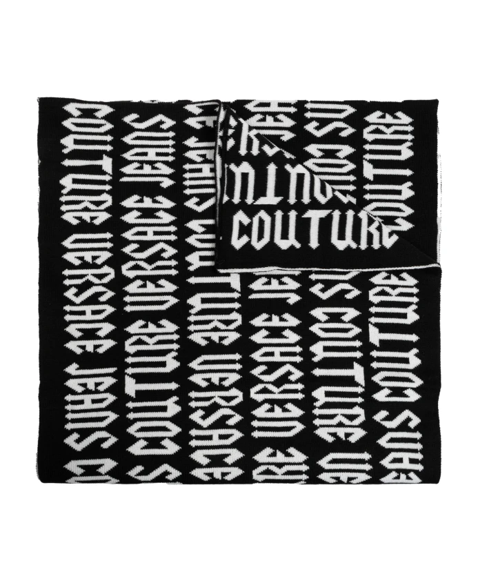 

Шарф с логотипом Versace Jeans Couture, черный