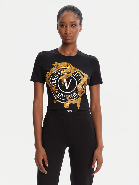 

Футболка regular fit 79HAHE01 CJ02E Versace Jeans Couture, чёрный