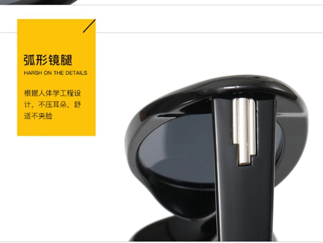 

Солнцезащитные очки в овальной оправе «кошачий глаз» в тонкой оправе для женщин и мужчин, модные, класса люкс, с защитой от УФ-излучения UV400 TOIPASTN, Black Gray