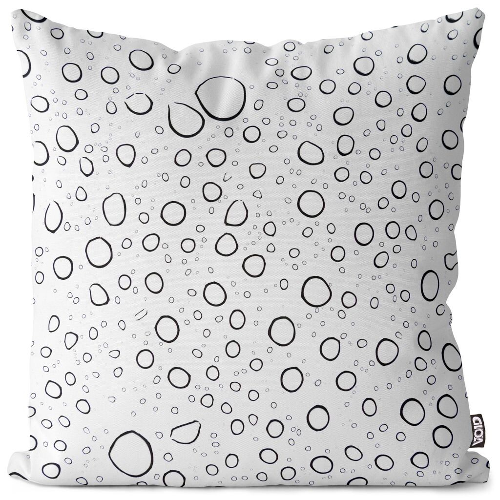 

VOID капли воды, стеклянный чехол для подушки, чехол для подушки, полиэстер, водонепроницаемый, для улицы, в помещении, размер подушки: 60 x 60 см