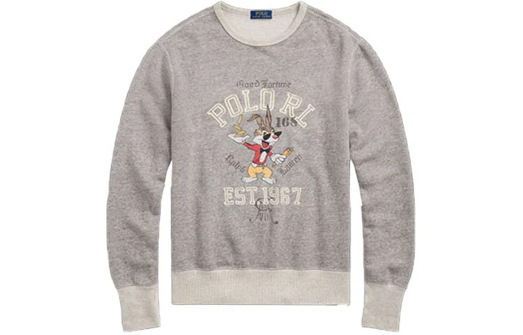 Толстовка с логотипом прошлого сезона Polo Ralph Lauren, Gray