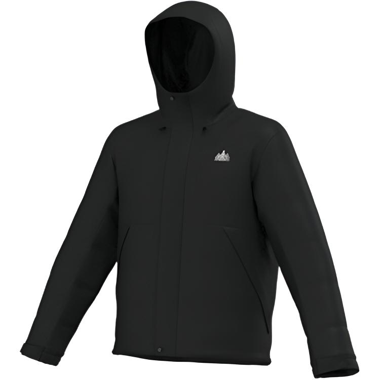 

361° Пуховик мужской Graffiti Green с капюшоном Moderate