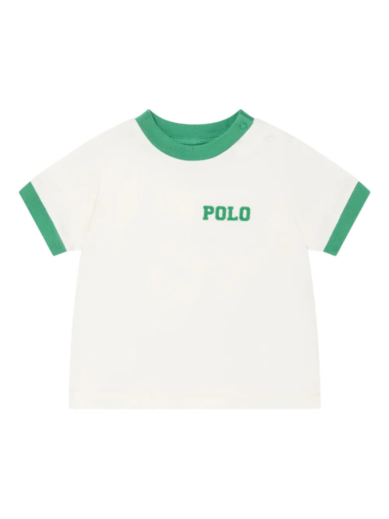 

POLO RALPH LAUREN KIDS футболка с вышитым логотипом, белый