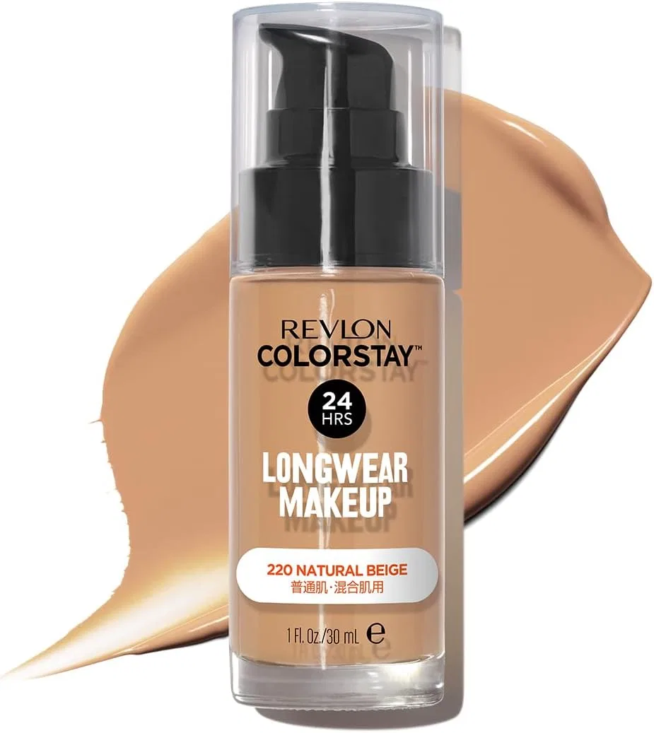 Тональная основа Revlon Colorstay Longwear, 220 Natural Beige, 30 мл