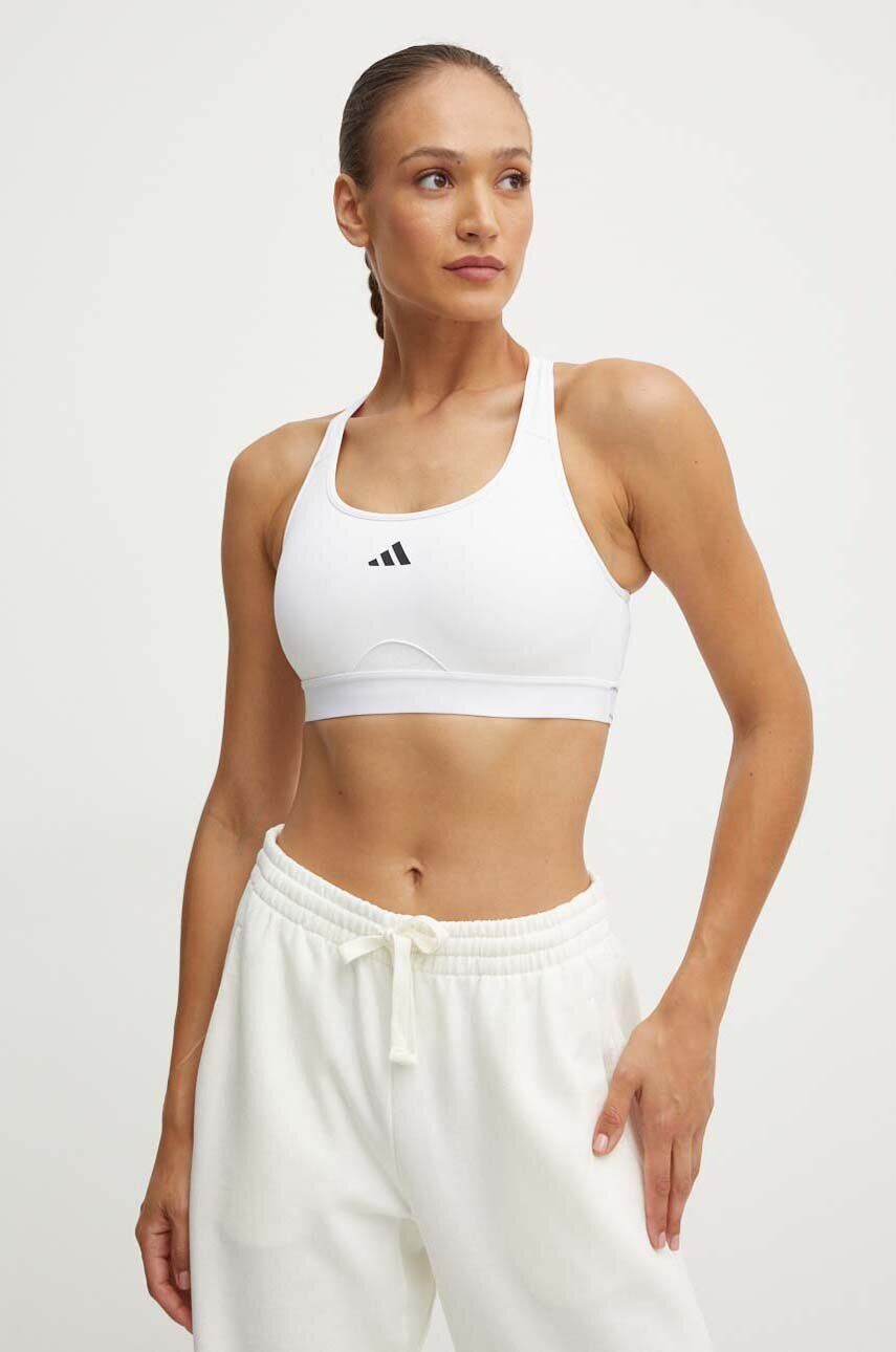 

Спортивный бюстгальтер PowerReact adidas Performance, белый