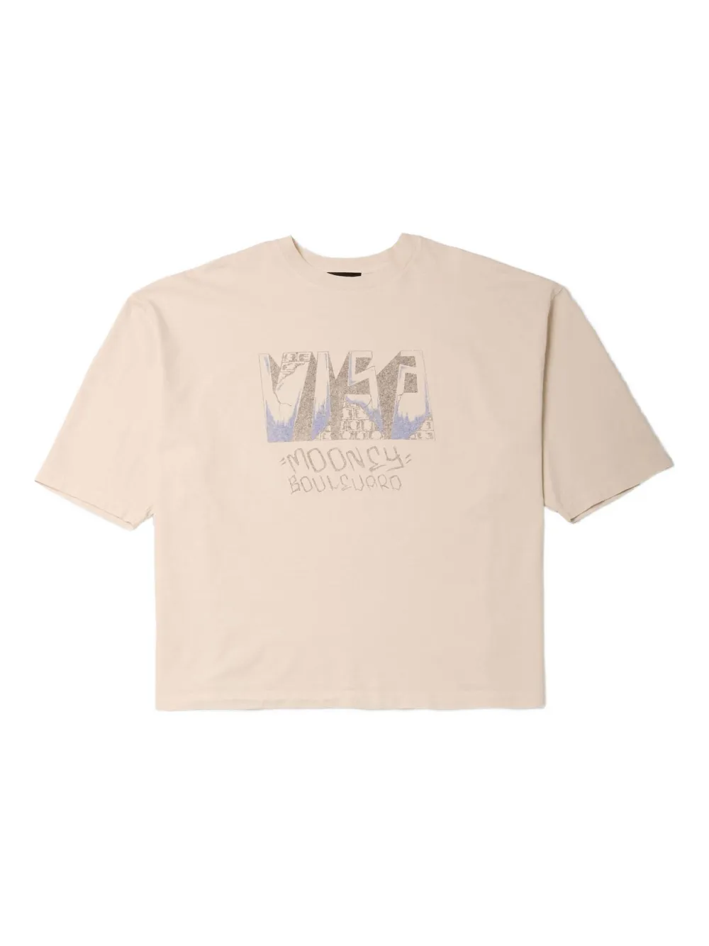 

Футболка с круглым вырезом Willy Chavarria, нейтральный