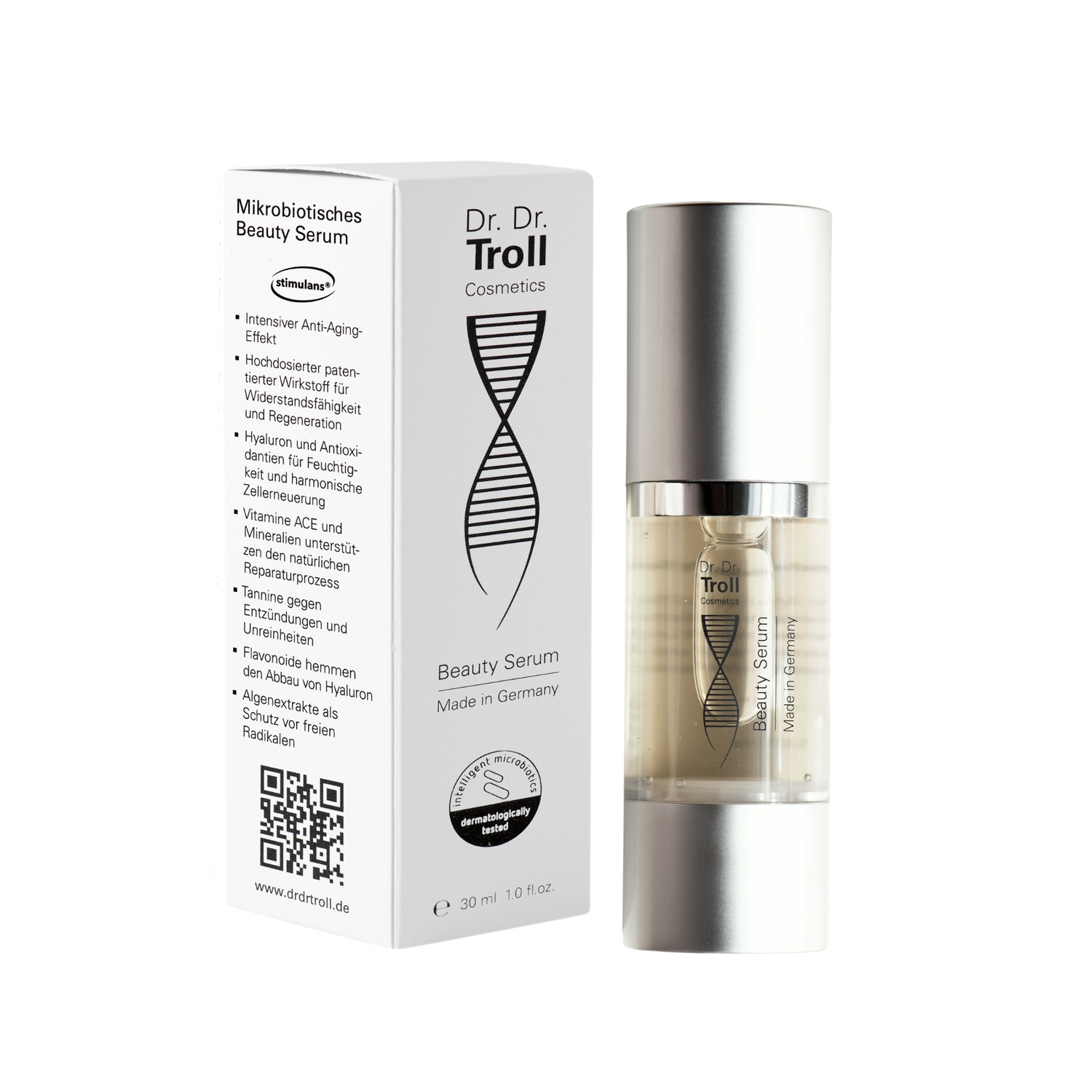 

Сыворотка для лица beauty serum - mikrobiotisches anti-aging-elixier Dr Dr Troll Cosmetics, объем 30мл