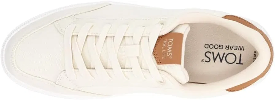 Мужские кроссовки TOMS Trvl Lite Rio на шнуровке, повседневные, белые — фото 4