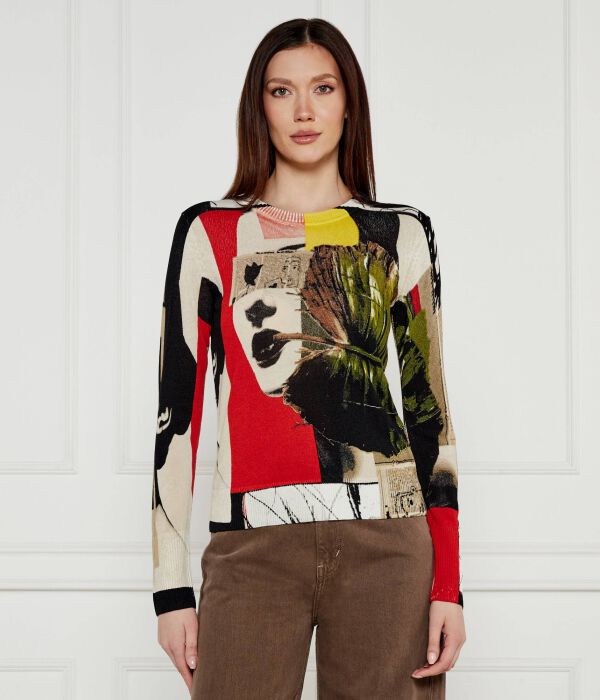 

Коллаж свитера_lacroix Regular fit Desigual, мультиколор