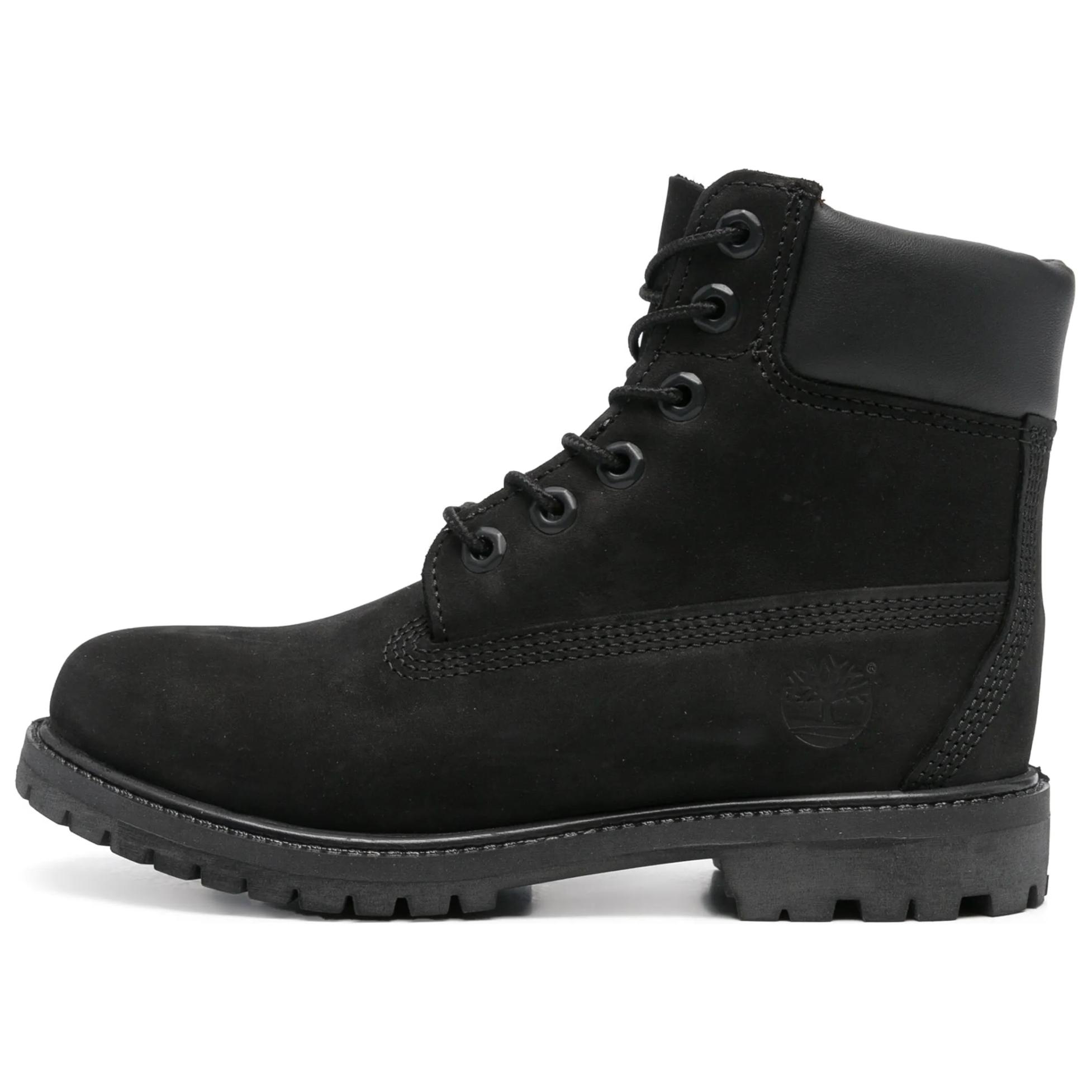 Ботинки женские Timberland Premium 6 Inch на шнурках, черный