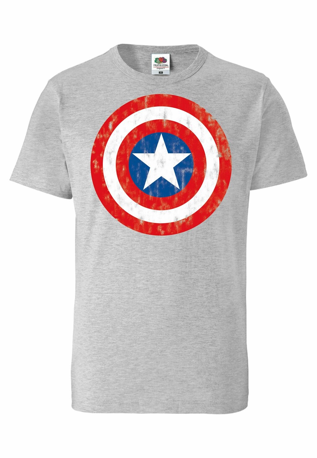 

Футболка с принтом MARVEL COMICS CAPTAIN AMERICA LOGO LOGOSHIRT, серый