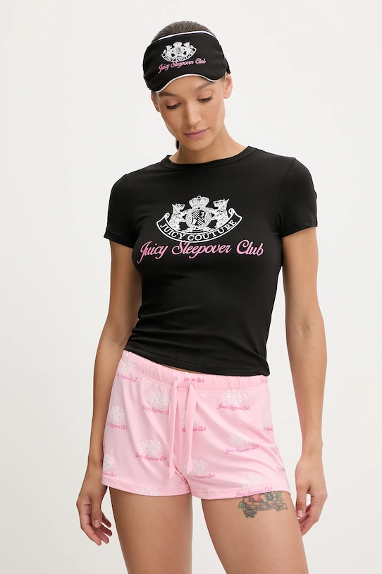 

Пижамный комплект Juicy Sleepover Club с шортами Juicy Couture, черный