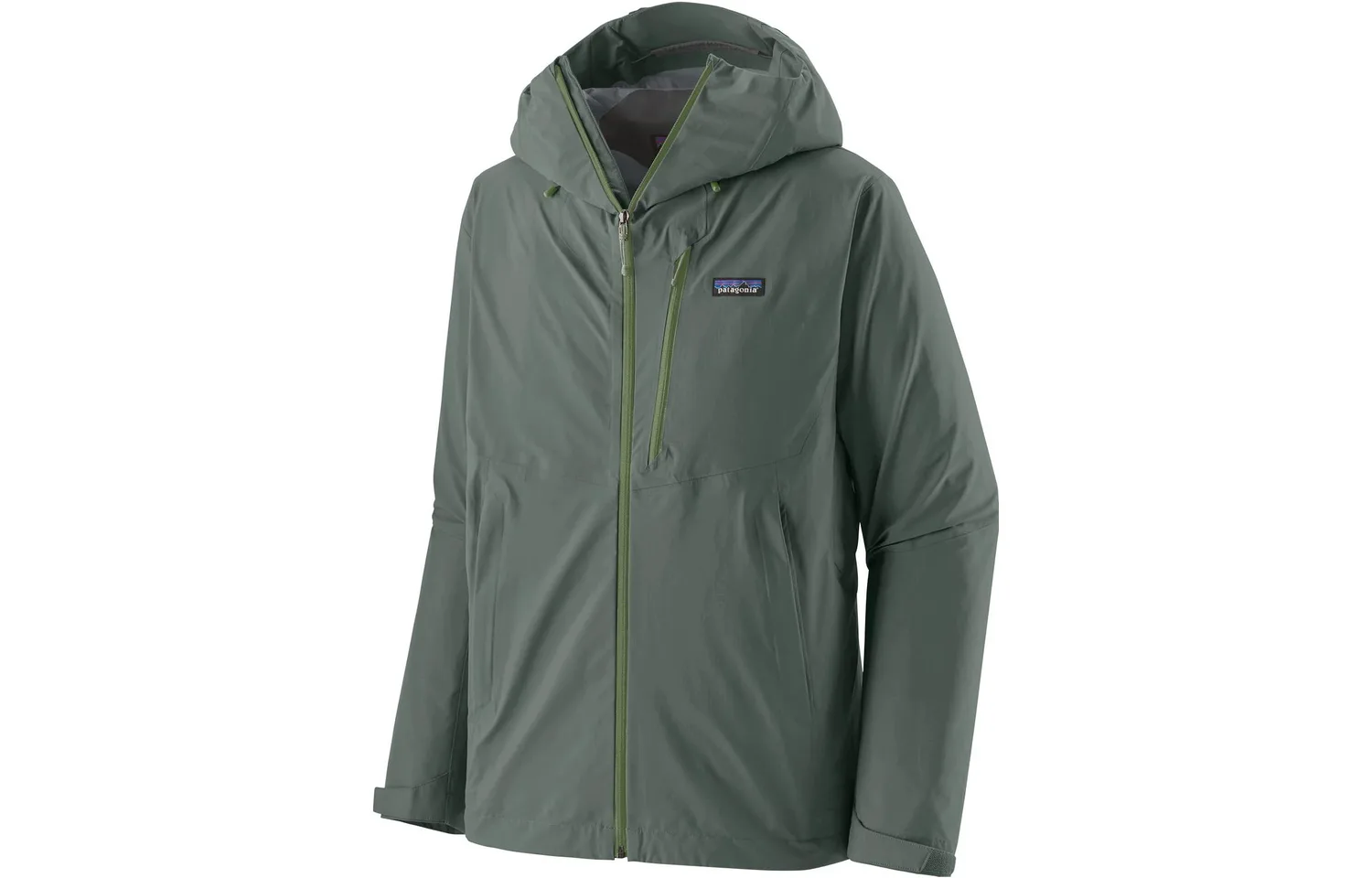 Водонепроницаемая куртка с капюшоном Patagonia, Fir Green/HMKG