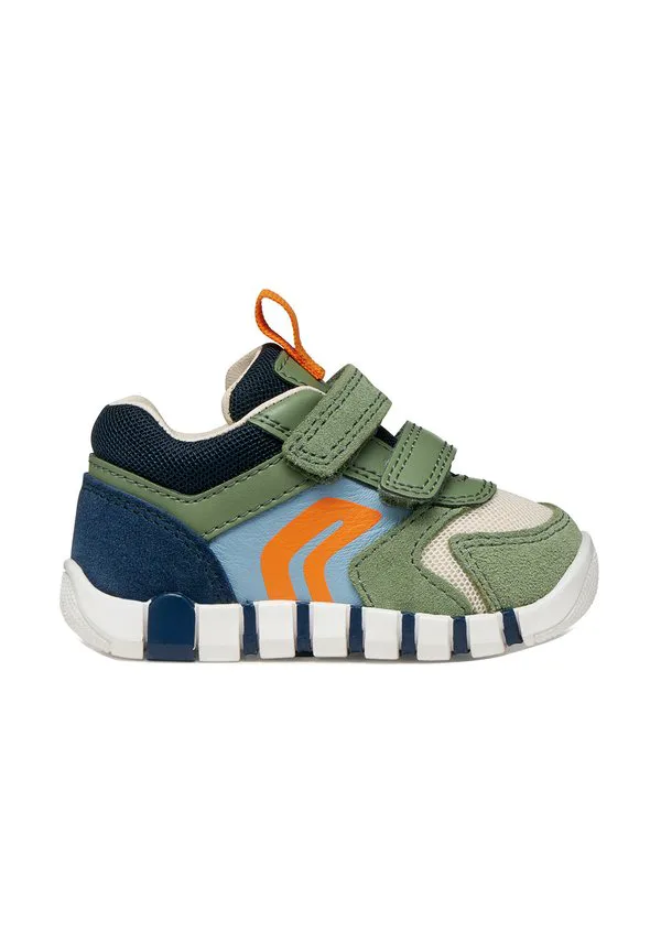 Низкие кроссовки iupidoo Geox, Olive Green Navy