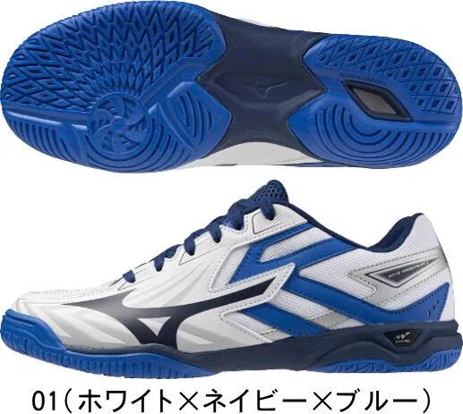 Кроссовки для настольного тенниса «Wave Kaiserburg 8» от Mizuno, 03 (Black X White X Lime) — фото 2