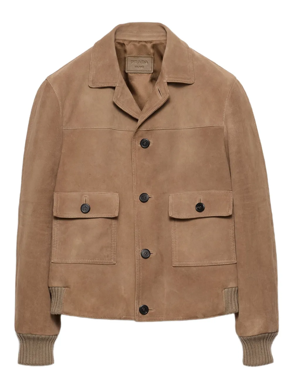 

Куртка с накладными карманами Prada, нейтральный