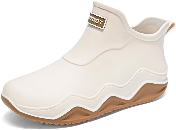 

Женские водонепроницаемые ботинки Hhhchpm, модные мужские дождевые ботинки, противоскользящие, износостойкие, водонепроницаемые дождевые туфли для работы на улице, рыбалки, путешествий, пара дождевых ботинок, Apricot