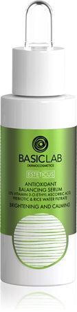 

Осветляющая сыворотка с антиоксидантным действием BasicLab Dermocosmetics Esteticus, 15% Vitamin C 30 ml