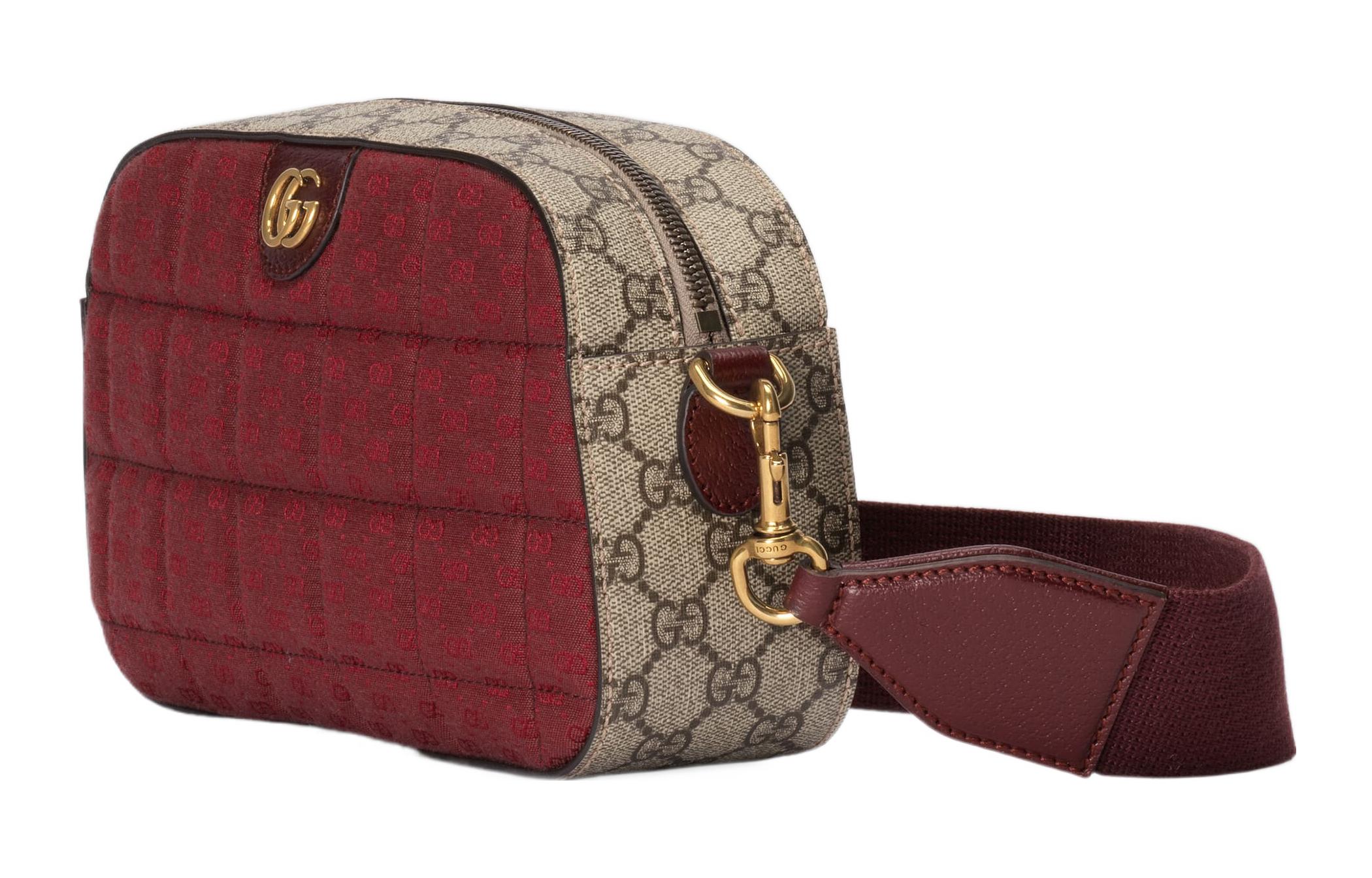 Сумка кроссбоди Gucci Ophidia из канваса с отделкой из кожи — фото 2