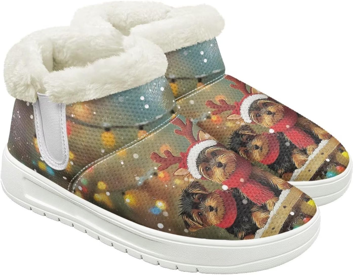 

Зимние сапоги-ботинки для женщин и мужчин, теплые обувь на скользкой подошве, уличная повседневная обувь на плоской подошве с белой подошвой Cugasmaru