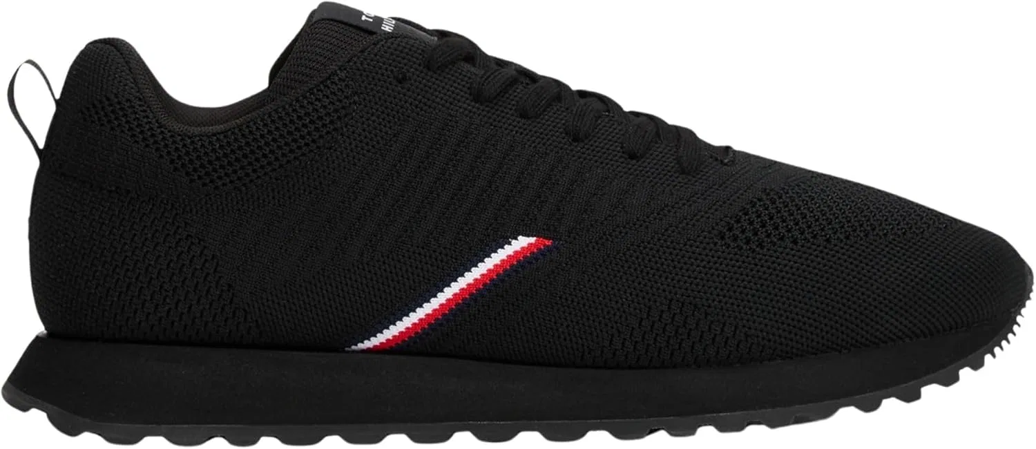 Мужские низкие кроссовки Tommy Hilfiger New Runner Eva Corpo Knit Fm0fm05648, Black — фото 4