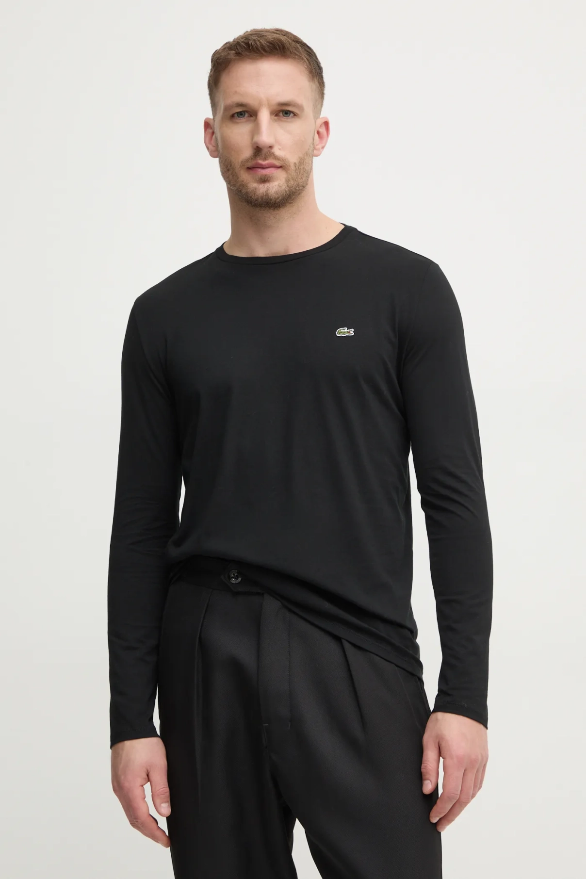 

Рубашка с длинным рукавом Lacoste, черный