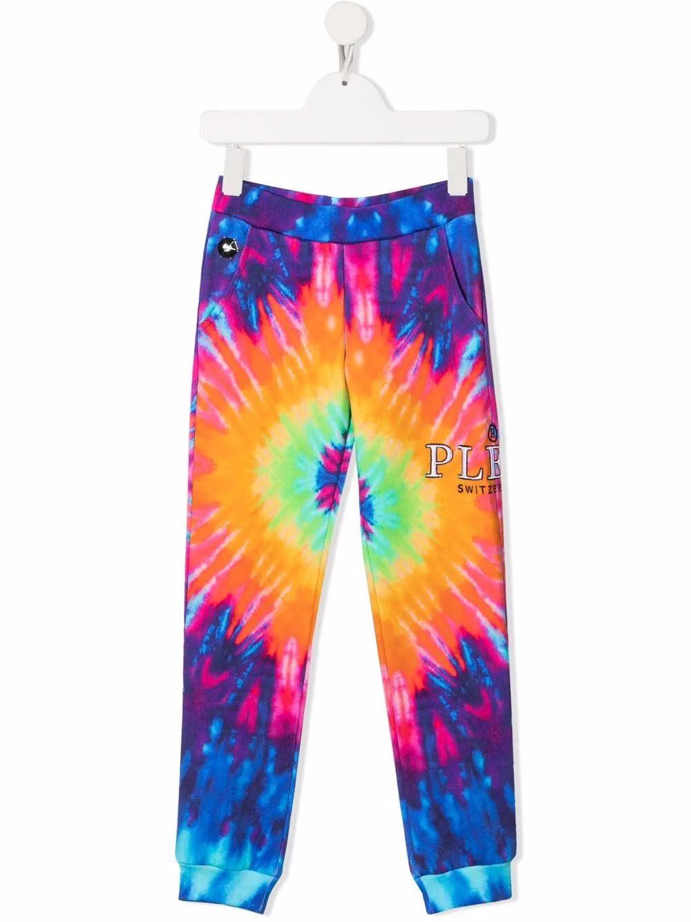 

Спортивные брюки с принтом тай-дай Philipp Plein Junior, фиолетовый