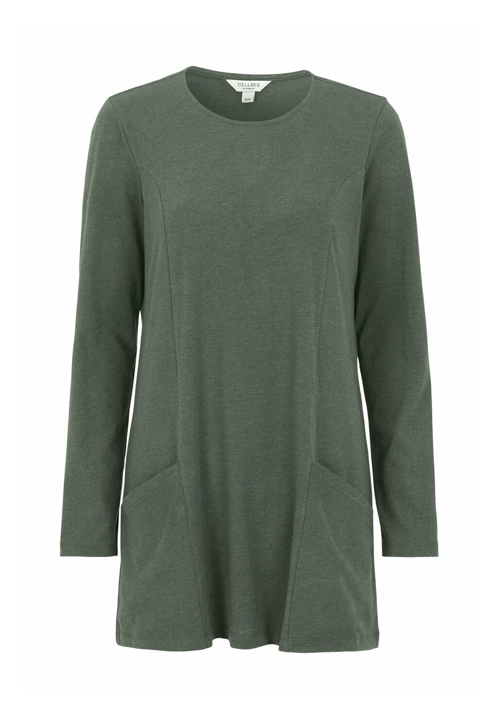 

Топ с длинными рукавами WITH POCKETS Cellbes of Sweden, темно-зеленый