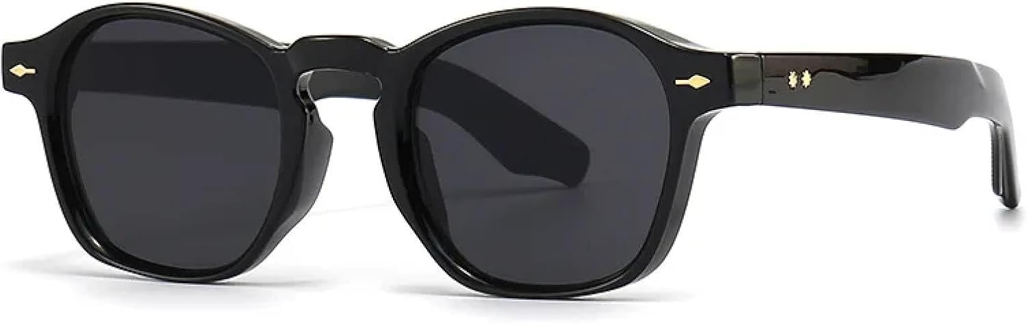 

Солнцезащитные очки с защитой UV400 | Оправа с заклепками, градиентные линзы | Для женщин и мужчин, для занятий спортом на открытом воздухе и вождения DSVIGF, Black Grey