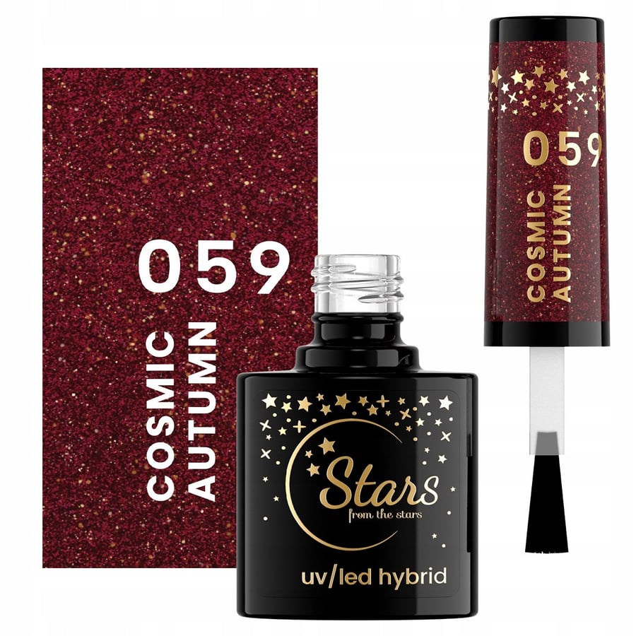 

Звезды со звезд ГИБРИДНЫЙ ЛАК ДЛЯ НОГТЕЙ Cosmic Autumn #059 Stars