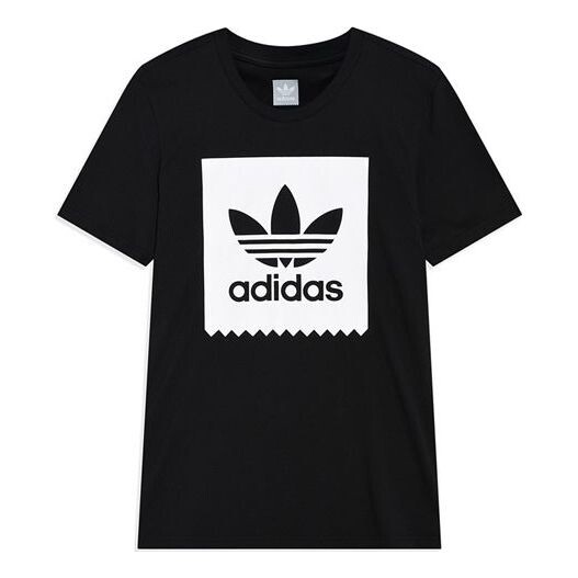 

Футболка originals logo round neck sports short sleeve black Adidas, черный