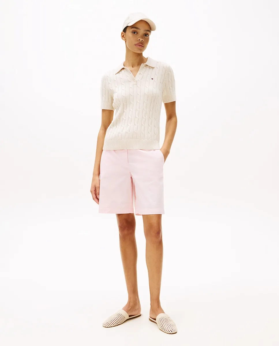 

Женские короткие брюки-чиносы Tommy Hilfiger, светло-розовый