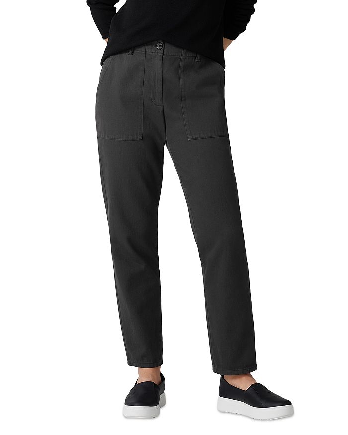 

Зауженные брюки Eileen Fisher, черный
