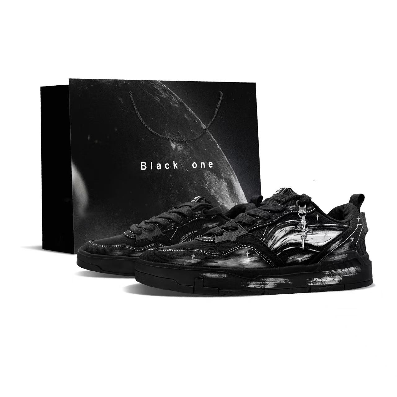 

Yuan Chu кроссовки для скейтбординга с амортизацией и противоскользящей подошвой, низкие, мужские LINING, черный/белый