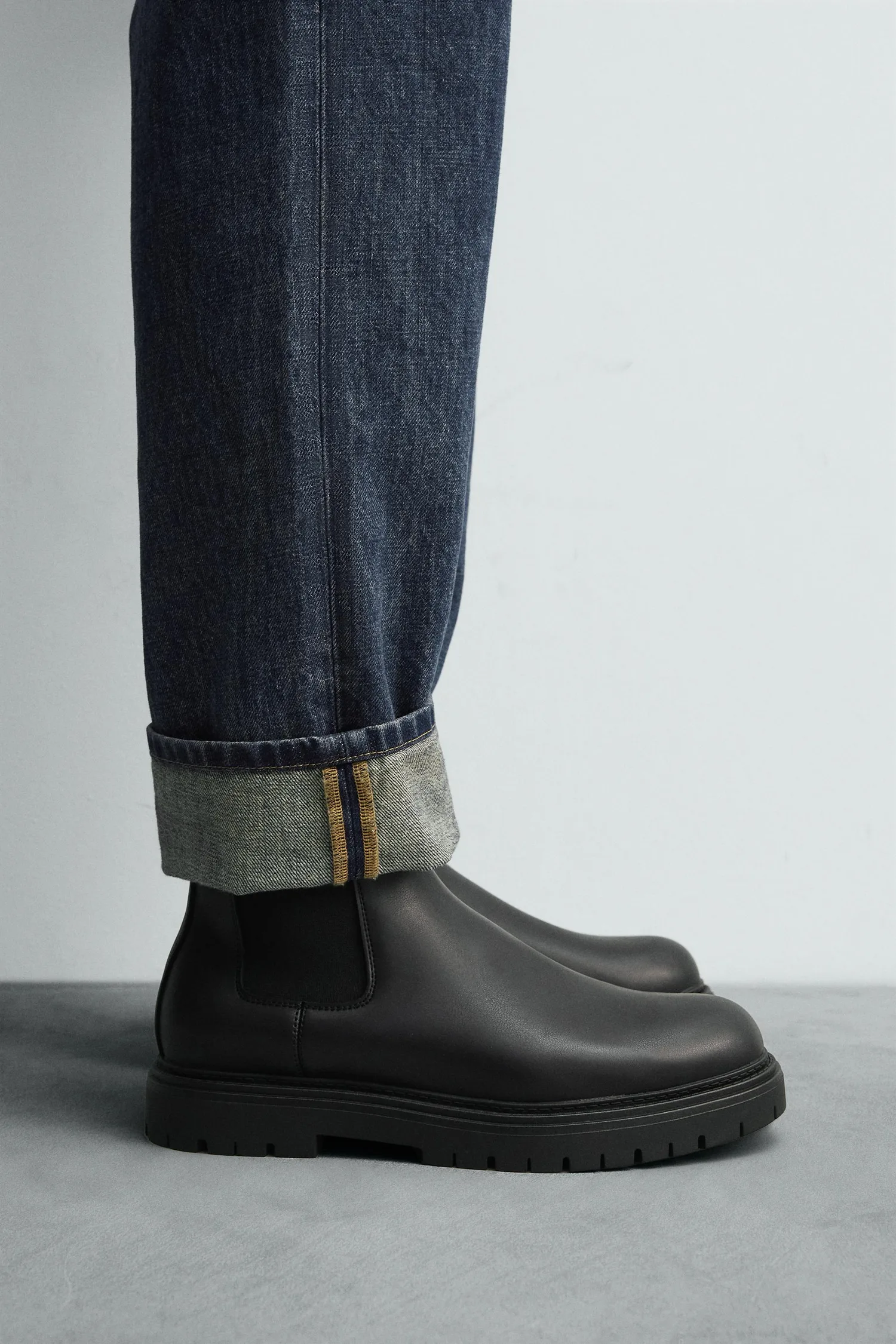 Массивные ботинки челси Zara, черный