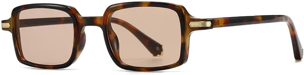 

Классические винтажные солнцезащитные очки с заклепками для женщин и мужчин, в стиле панк, хип-хоп, с защитой от УФ-излучения UV400 (леопардовый принт, цвет шампанского) TVTBBVV, Leopard Champagne