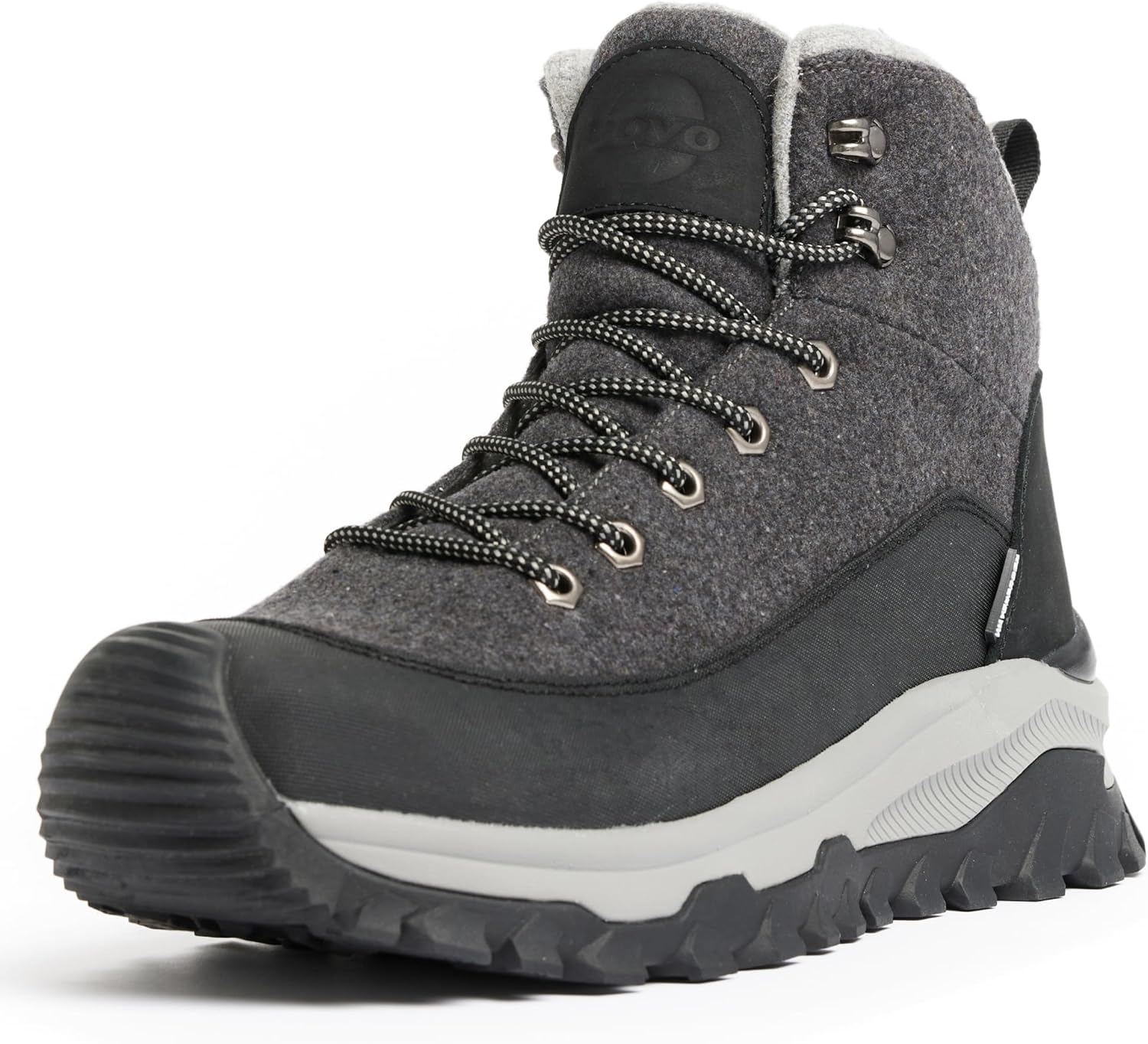 

Мужские зимние ботинки UOVO Monte, водонепроницаемая кожа, темно-серый