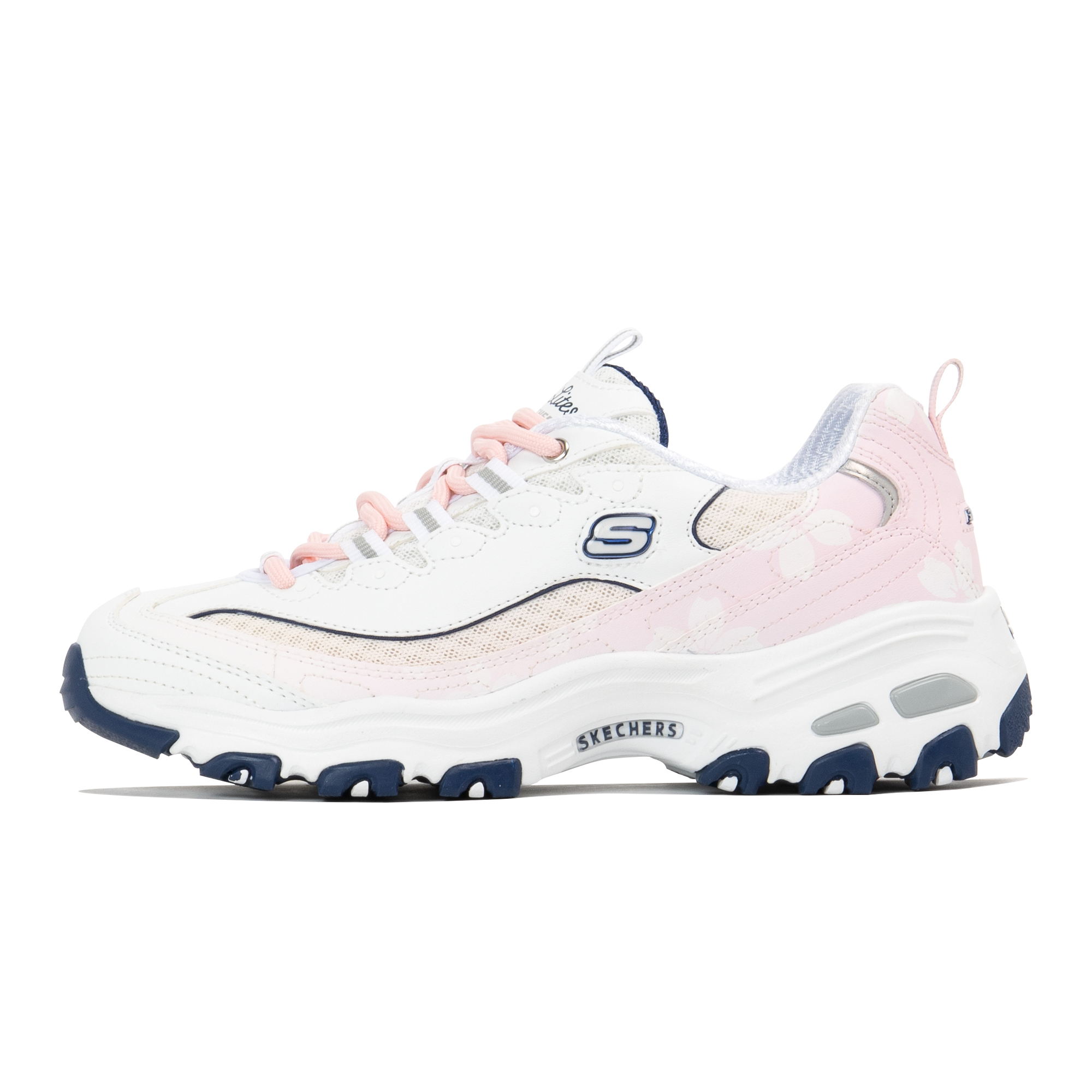 

Кроссовки Skechers D"Lites 1.0 Chunky Sneakers Women's Low-top Pink/white, белый