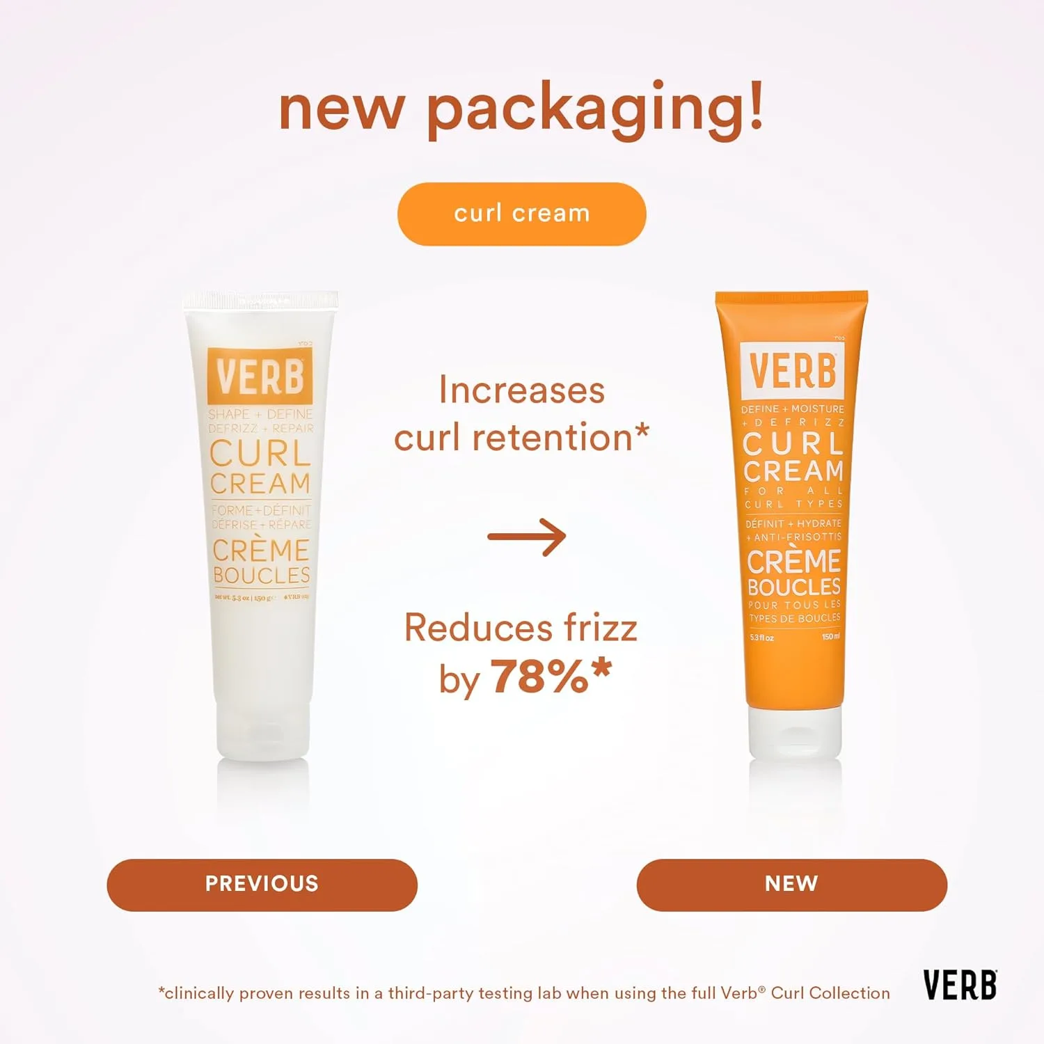 VERB Curl Cream, 5.3 oz (150 г) - легкий несмываемый крем для завивки, против пушистости, придает форму, мягкость и легкую фиксацию, веганский, без парабенов и сульфатов 150.26 г (1 шт.) — фото 2