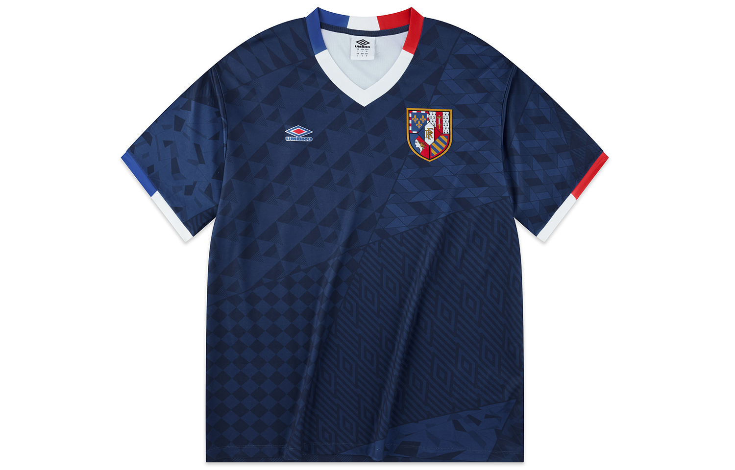 

Футболка с короткими рукавами унисекс темно-синяя Umbro, France Dark Blue